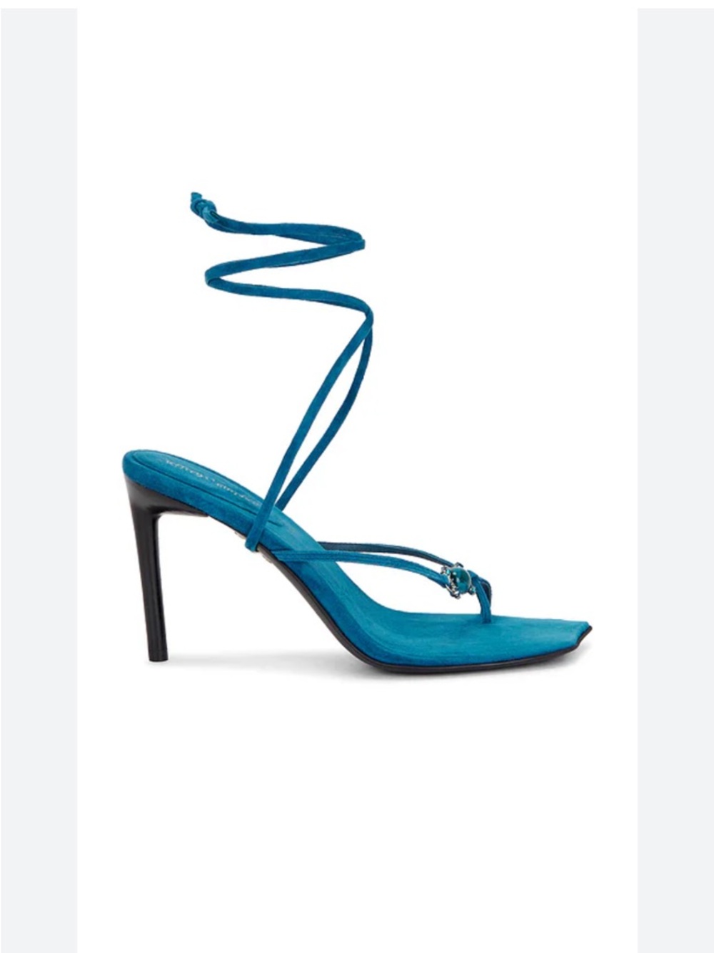 Jeffrey campell Faery Sandal in Turquoise Suede 6.5M